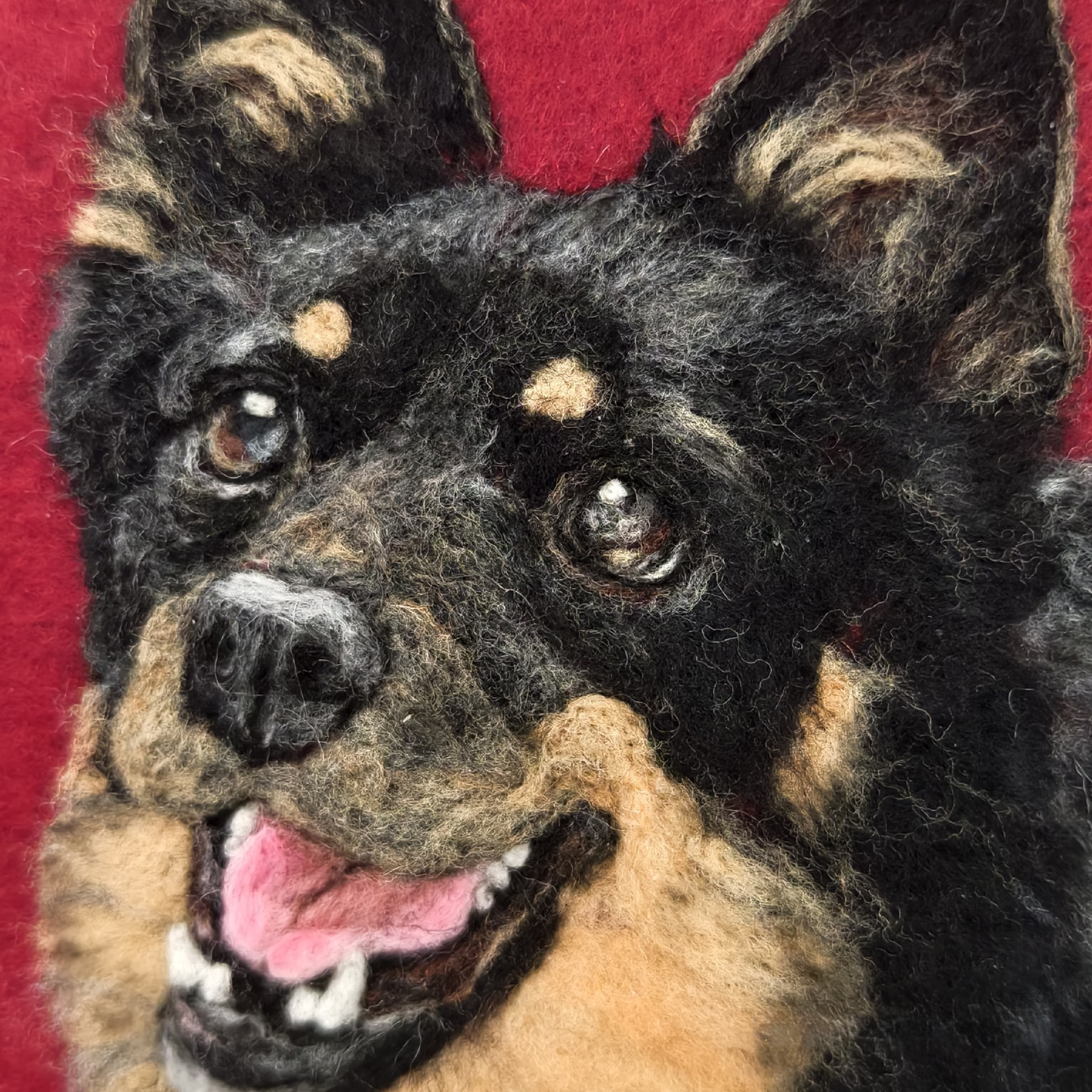 ONE PET Custom Needle Felt Pet Portrait - Personalized Gift or Pet Memorial