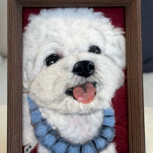 ONE PET Custom Needle Felt Pet Portrait - Personalized Gift or Pet Memorial