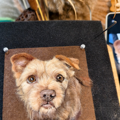 ONE PET Custom Needle Felt Pet Portrait - Personalized Gift or Pet Memorial